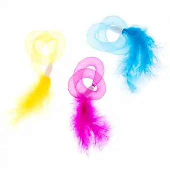 Zooplus TIAKI kattenspeelset buizen met veren set van 3 katten aanbieding