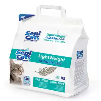 Zooplus 15% Korting! Sepicat LightWeight kattenbakvulling 8 L / 10 L of 15 L aanbieding