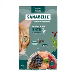 Zooplus Sanabelle Outdoor met Eend Kattenvoer - 8 kg aanbieding