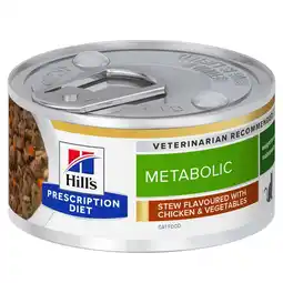 Zooplus 48 + 24 Gratis! Hill's Prescription Diet natvoer voor katten 72 x 82g - Metabolic Ragout met kip aanbieding