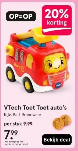Etos VTech Toet Toet auto's aanbieding