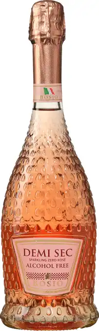 Wijnvoordeel Bosio Demi Sec Sparkling Zero Rosé Alcoholvrij aanbieding