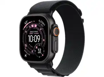 MediaMarkt Apple Watch Ultra 3gps + Cellular- 49mmblack Titanium Case - Black Alpine Loop Medium Smartwatch aanbieding