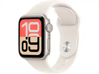 MediaMarkt Apple Watch Se 3gps - 40mmstarlight Aluminium Case Starlight Sport Band S/m Smartwatch aanbieding