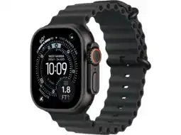 MediaMarkt Apple Watch Ultra 3gps + Cellular- 49mmblack Titanium Case - Black Ocean Band Smartwatch aanbieding