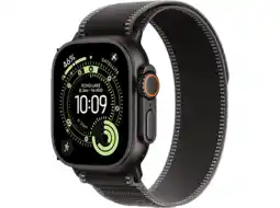 MediaMarkt Apple Watch Ultra 3gps + Cellular- 49mmblack Titanium Case - Black/charcoal Trail Loop S/m Smartw aanbieding