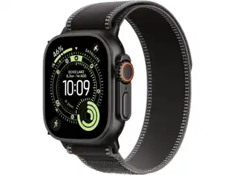 MediaMarkt Apple Watch Ultra 3gps + Cellular- 49mmblack Titanium Case - Black/charcoal Trail Loop S/m Smartw aanbieding