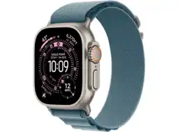 MediaMarkt Apple Watch Ultra 3gps + Cellular- 49mmnatural Titanium Case - Light Blue Alpine Loop Medium Smar aanbieding