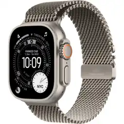 MediaMarkt Apple Watch Ultra 3gps + Cellular- 49mmnatural Titanium Case - Natural Milanese Loop Medium Smart aanbieding