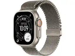 MediaMarkt Apple Watch Ultra 3gps + Cellular- 49mmnatural Titanium Case - Natural Milanese Loop Medium Smart aanbieding