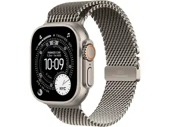MediaMarkt Apple Watch Ultra 3gps + Cellular- 49mmnatural Titanium Case - Natural Milanese Loop Medium Smart aanbieding