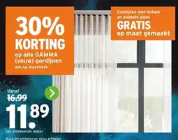 GAMMA GAMMA (vouw) gordijnen aanbieding