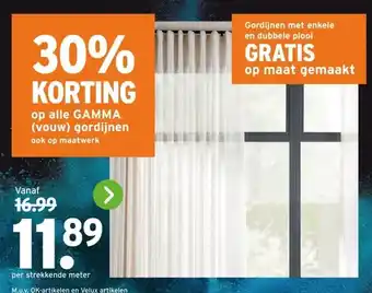 GAMMA GAMMA (vouw) gordijnen aanbieding