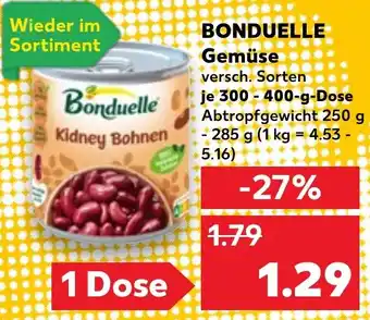 Kaufland DE Bonduelle Gemüse aanbieding