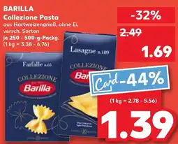 Kaufland DE Barilla Collezione Pasta aanbieding