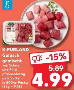 Kaufland DE K-PURLAND Gulasch gemischt aanbieding