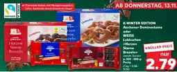 Kaufland DE K-WINTER EDITION Aachener Dominosteine oder WEISS Lebkuchen Herzen Sterne Brezeln aanbieding