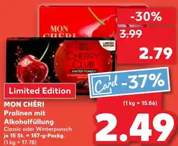 Kaufland DE Mon chéri Pralinen mit Alkoholfüllung aanbieding