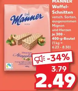 Kaufland DE Manner Waffel-Schnitten aanbieding