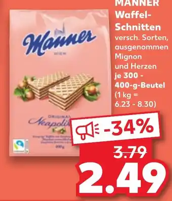 Kaufland DE Manner Waffel-Schnitten aanbieding
