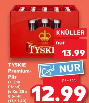 Kaufland DE Tyskie Premium Pils aanbieding