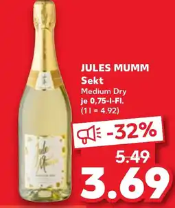 Kaufland DE Jules Mumm Sekt aanbieding