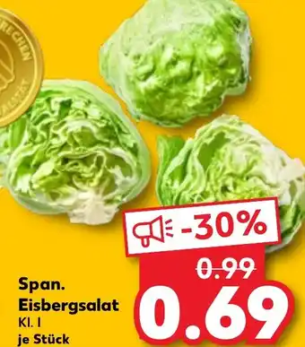 Kaufland DE Span. Eisbergsalat aanbieding