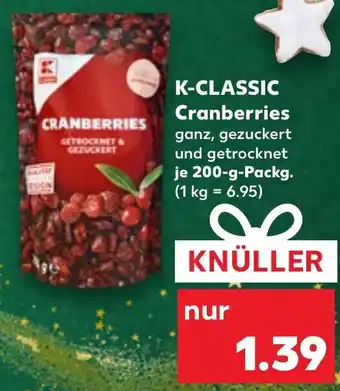 Kaufland DE K-CLASSIC Cranberries aanbieding