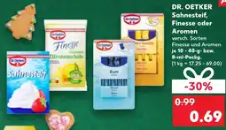 Kaufland DE Dr. Oetker Sahnesteif Finesse oder Aromen aanbieding