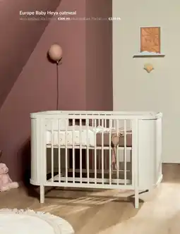 Babypark Europe Baby Heya oatmeal Heya ledikant aanbieding