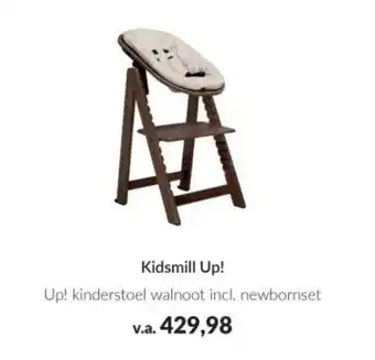 Babypark Kidsmill Up! Up! kinderstoel walnoot aanbieding