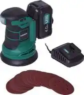 Praxis Vonroc Accu Schuurmachine – Vpower 20v - Incl. 4.0ah Accu & Oplader - Ø125mm - Met Stofzak aanbieding