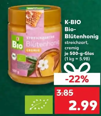 Kaufland DE K-BIO Bio Blütenhonig aanbieding