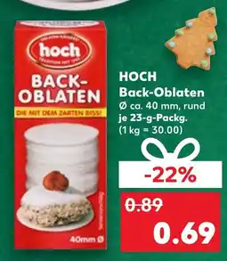 Kaufland DE Hoch Back Oblaten aanbieding