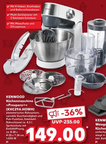 Kaufland DE KENWOOD Küchenmaschine Prospero+ aanbieding