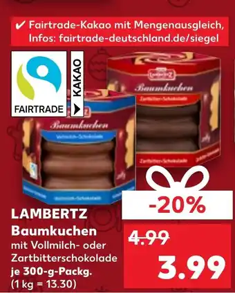 Kaufland DE LAMBERTZ Baumkuchen aanbieding