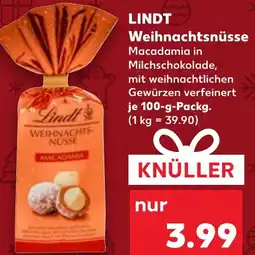 Kaufland DE LINDT Weihnachtsnüsse aanbieding