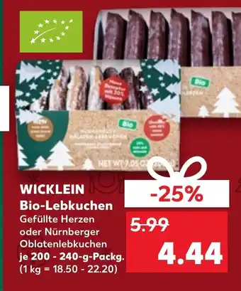 Kaufland DE Wicklein Bio Lebkuchen aanbieding