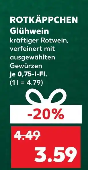 Kaufland DE Rotkäppchen Glühwein aanbieding
