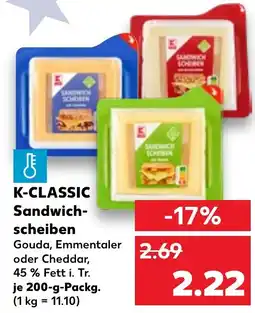 Kaufland DE K CLASSIC Sandwich scheiben aanbieding