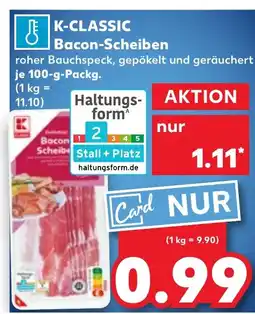 Kaufland DE K-CLASSIC Bacon-Scheiben aanbieding