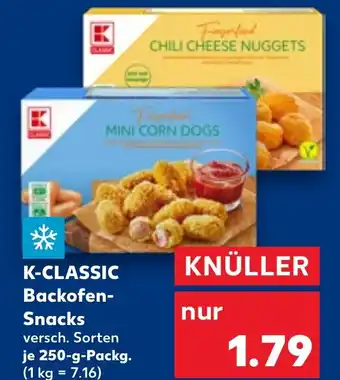 Kaufland DE K CLASSIC Backofen Snacks aanbieding
