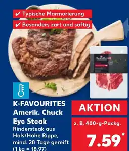 Kaufland DE K FAVOURITES Amerik. Chuck Eye Steak aanbieding