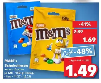 Kaufland DE M&M's Schokolinsen aanbieding