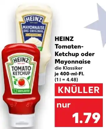 Kaufland DE HEINZ Tomaten Ketchup oder Mayonnaise aanbieding