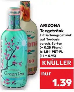 Kaufland DE ARIZONA Teegetränk aanbieding