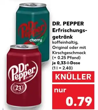 Kaufland DE Dr. Pepper Erfrischungs getränk aanbieding