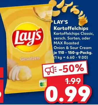 Kaufland DE Lay's Kartoffelchips aanbieding