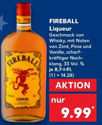 Kaufland DE FIREBALL Liqueur aanbieding