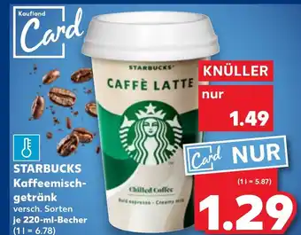 Kaufland DE Starbucks Kaffeemisch getränk aanbieding